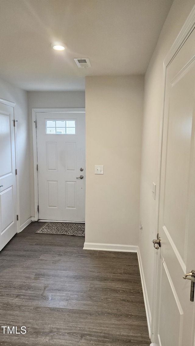 904 Romeria Dr, Durham, NC 27713 - foyer entrance featuring recessed lighting and dark wood finished floors