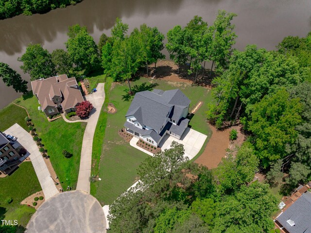 248 Ashford Dr, Pittsboro, NC 27312 - aerial view of property and surrounding area with a large body of water