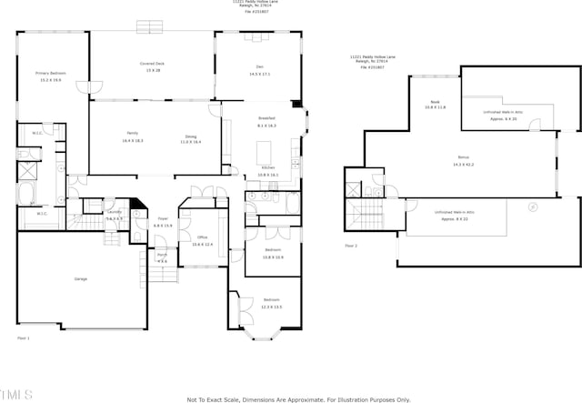 11221 Paddy Hollow Ln, Raleigh, NC 27614 - floor plan / room layout
