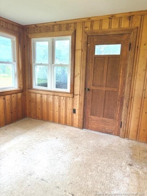 209 S Main St, Salemburg, NC 28385 - entrance foyer featuring wooden walls