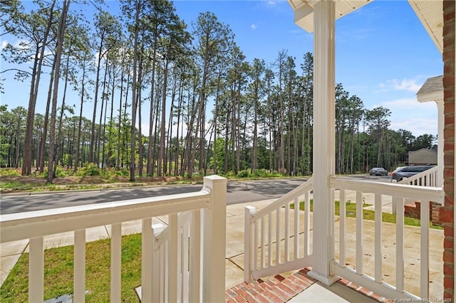 view of balcony