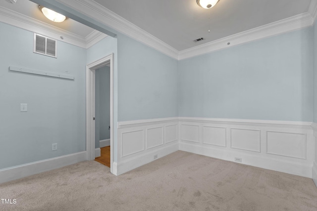735 Portstewart Dr, Cary, NC 27519 - unfurnished room with ornamental molding and carpet
