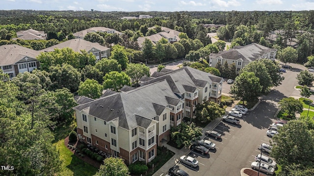735 Portstewart Dr, Cary, NC 27519 - bird's eye view of a heavily wooded area