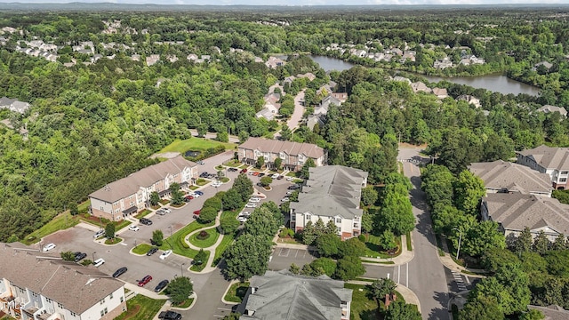 735 Portstewart Dr, Cary, NC 27519 - view of property location with a forest, a large body of water, and nearby suburban area
