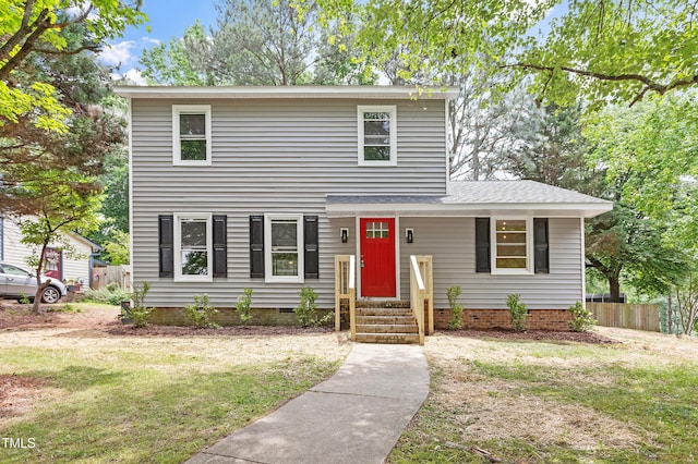3700 Summer Pl, Raleigh, NC 27604 - view of front of property with crawl space and a shingled roof