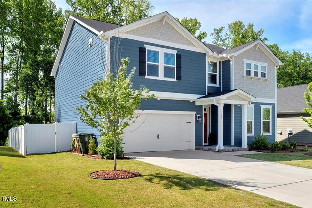 128 Potomac River St, Garner, NC 27529 - craftsman house with an attached garage and driveway