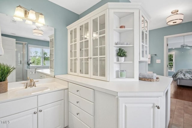 100 Wentbridge Rd, Cary, NC 27519 - bathroom featuring a shower stall, plenty of natural light, ensuite bathroom, and vanity