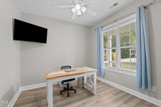 55 Prospectus Ln, Franklinton, NC 27525 - office featuring light wood-type flooring, baseboards, and healthy amount of natural light