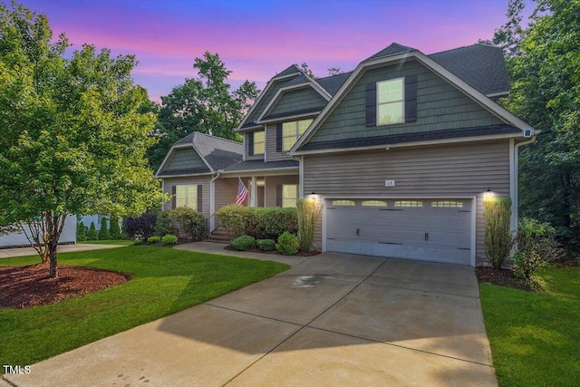 68 Tanners Way, Clayton, NC 27527 - craftsman inspired home with a front lawn, concrete driveway, and a garage