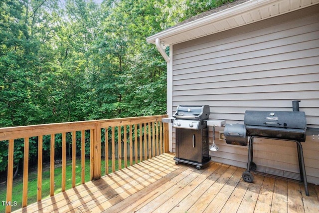 68 Tanners Way, Clayton, NC 27527 - wooden terrace featuring area for grilling