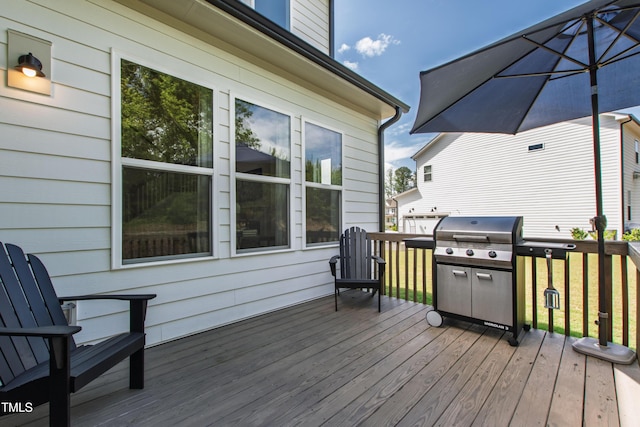 1928 Vandiver Way, Apex, NC 27523 - wooden deck with area for grilling