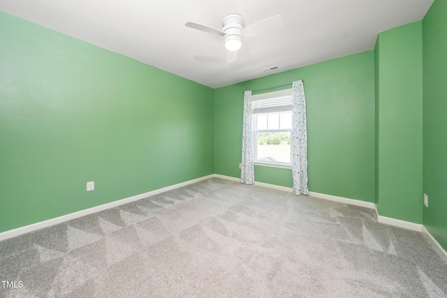 171 Piney Field Rd, Fuquay Varina, NC 27526 - unfurnished room with baseboards, carpet, and a ceiling fan