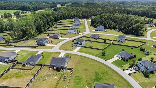 171 Piney Field Rd, Fuquay Varina, NC 27526 - aerial view of residential area featuring a heavily wooded area