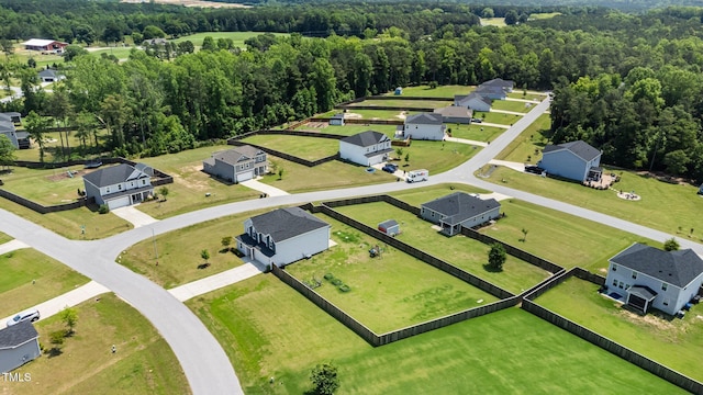 171 Piney Field Rd, Fuquay Varina, NC 27526 - aerial view of residential area featuring a heavily wooded area