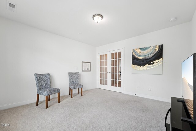 475 Long View Dr, Franklinton, NC 27525 - unfurnished room featuring french doors, carpet floors, and baseboards