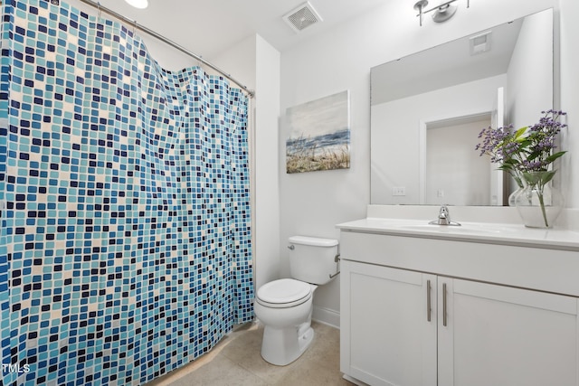 475 Long View Dr, Franklinton, NC 27525 - full bath with toilet, tile patterned flooring, vanity, curtained shower, and baseboards