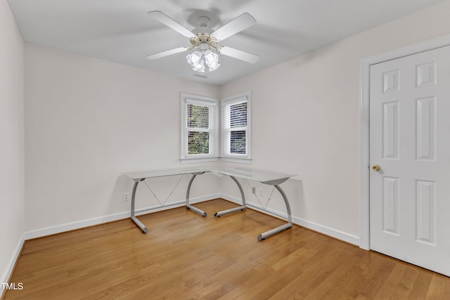 2721 Dahlgreen Rd, Raleigh, NC 27615 - unfurnished room featuring light wood-style flooring, baseboards, and ceiling fan