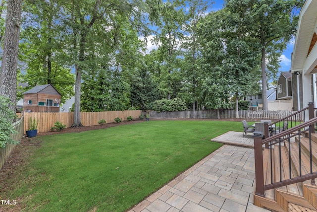 2721 Dahlgreen Rd, Raleigh, NC 27615 - view of yard with a patio