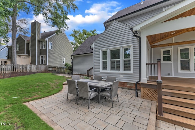 2721 Dahlgreen Rd, Raleigh, NC 27615 - view of patio featuring outdoor dining area