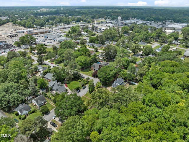 1605 Longview Ave, Tarboro, NC 27886 - aerial overview of property's location with a heavily wooded area