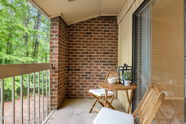 view of balcony