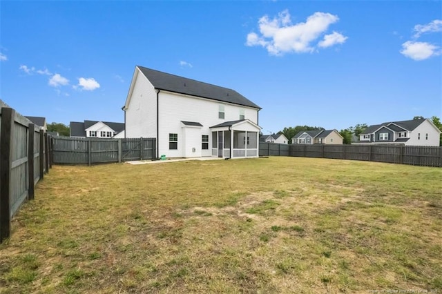 1307 Water Leaf Dr, Fayetteville, NC 28314 - back of house with a sunroom