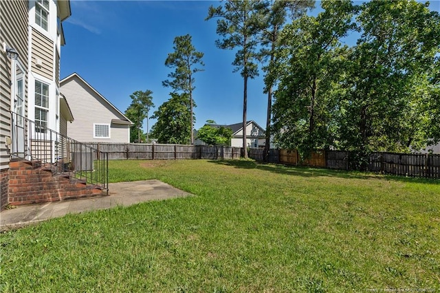 9012 Grouse Run Ln, Fayetteville, NC 28314 - view of yard with central AC unit and a patio