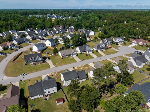 9012 Grouse Run Ln, Fayetteville, NC 28314 - aerial view of property's location featuring nearby suburban area and a heavily wooded area