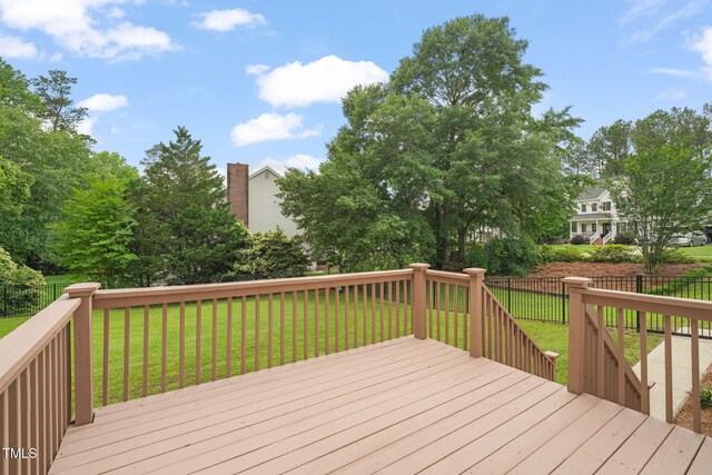 1005 Barmkin Pl, Knightdale, NC 27545 - view of wooden terrace