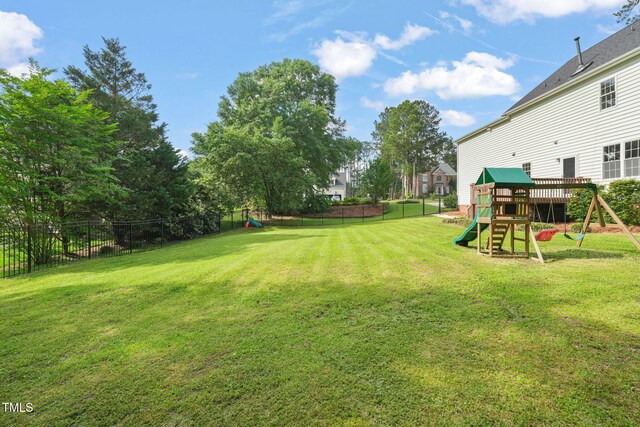 1005 Barmkin Pl, Knightdale, NC 27545 - view of yard with a playground