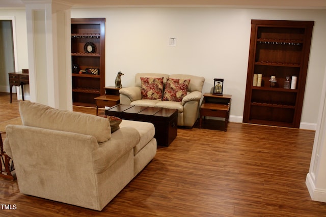 3750 Mebane Rogers Rd, Mebane, NC 27302 - living area with wood finished floors and baseboards