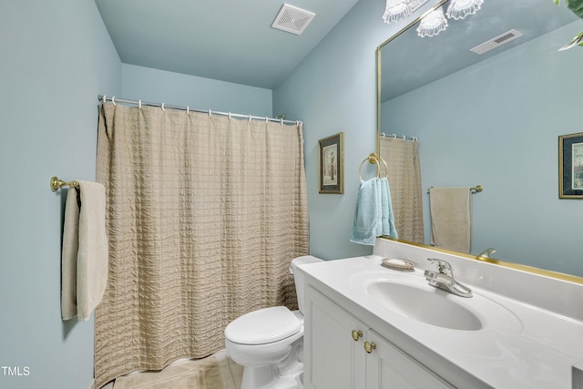 107 Stargrass Ave, Clayton, NC 27527 - bathroom featuring toilet, vanity, and tile patterned floors