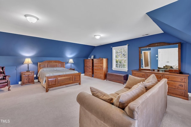107 Stargrass Ave, Clayton, NC 27527 - bedroom featuring light colored carpet and lofted ceiling