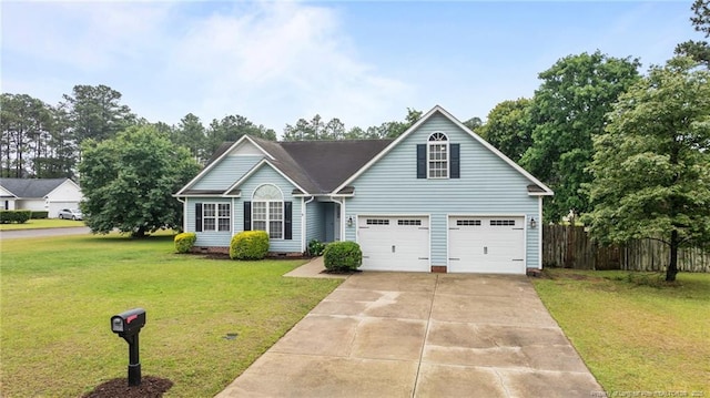 traditional-style house with concrete driveway and crawl space