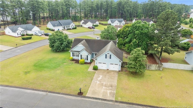 aerial perspective of suburban area