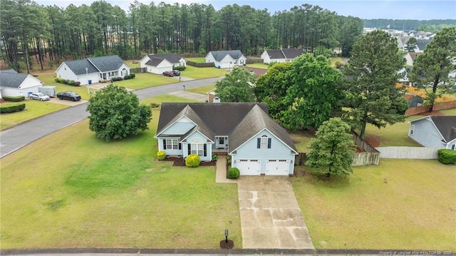 aerial perspective of suburban area