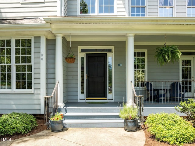 100 Michaels Way, Chapel Hill, NC 27516 - view of exterior entry with covered porch