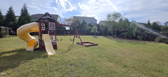 view of play area