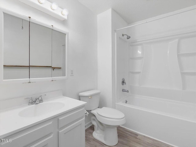 152A Cedar Ter, Chapel Hill, NC 27516 - bathroom featuring wood finished floors, vanity, and shower / bath combination