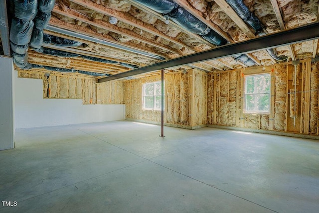 view of basement