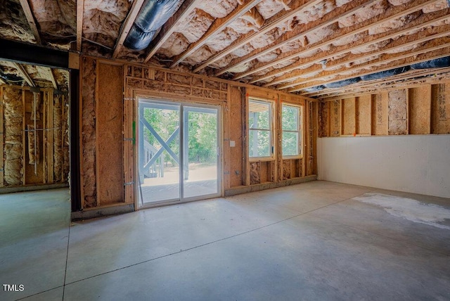 miscellaneous room featuring concrete flooring