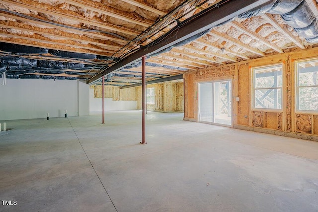 view of basement