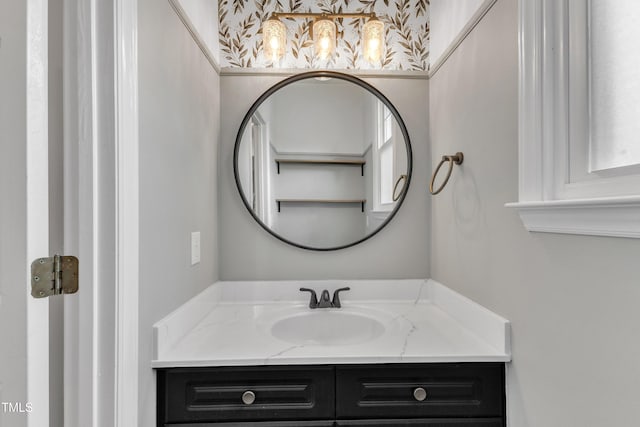 bathroom featuring vanity