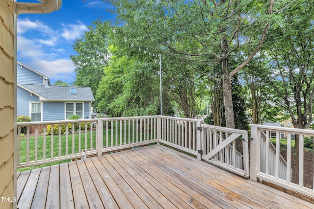 view of wooden terrace