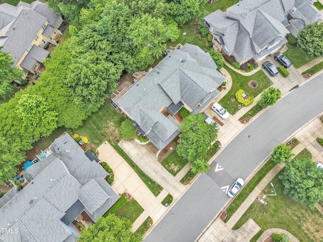aerial perspective of suburban area