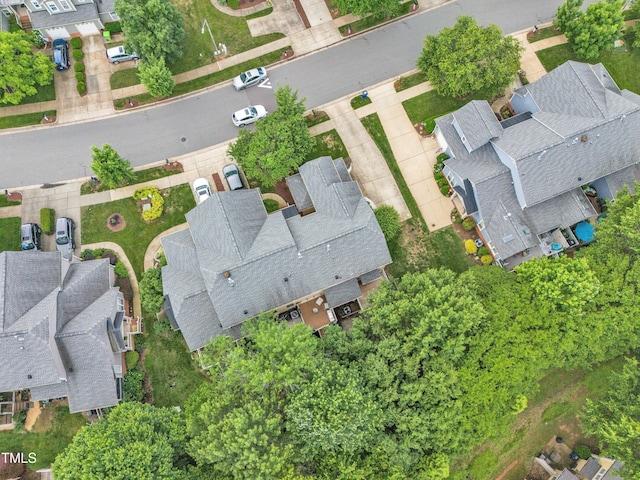 aerial perspective of suburban area