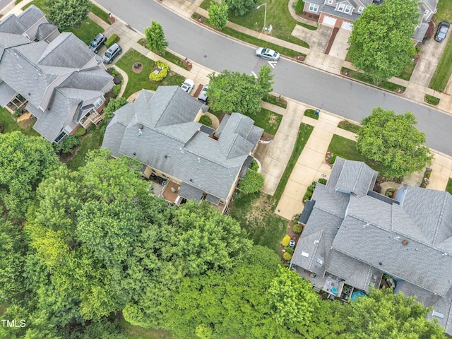 aerial perspective of suburban area