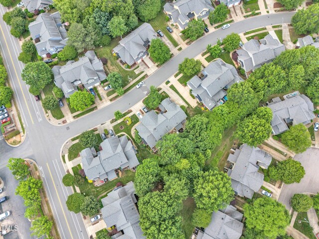 aerial perspective of suburban area