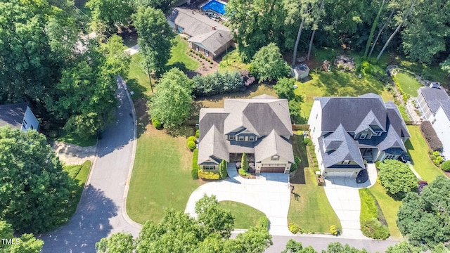 aerial view of residential area