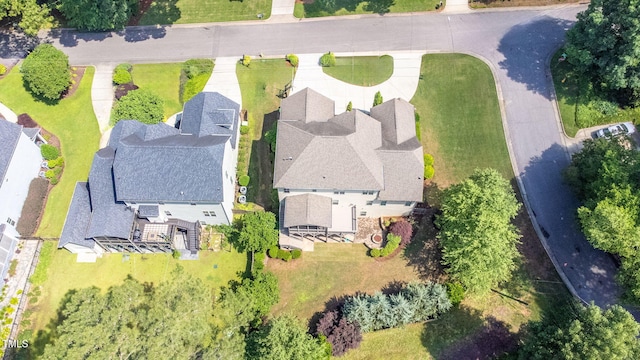 aerial perspective of suburban area